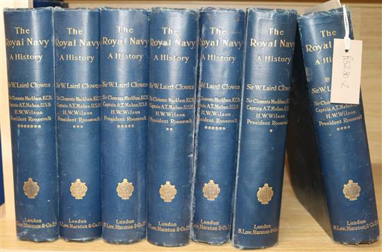 Laird Clowes, Sir W - The Royal Navy A History, 1899, 7 vols
